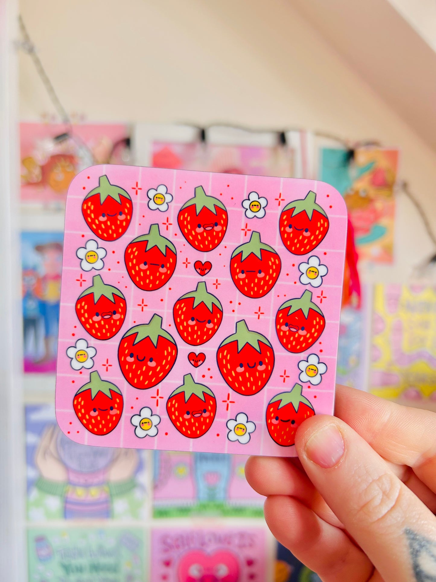 Strawberry Cuties - Drinks Coaster