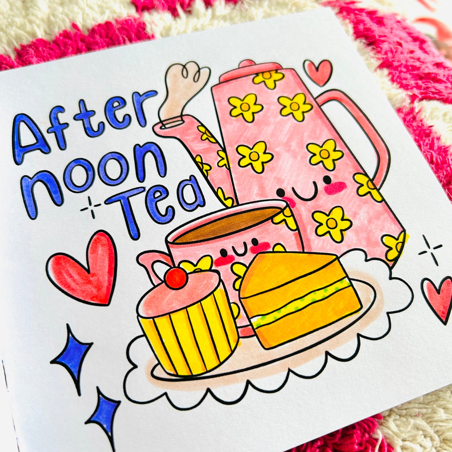 Tea & Biscuits Colouring Book