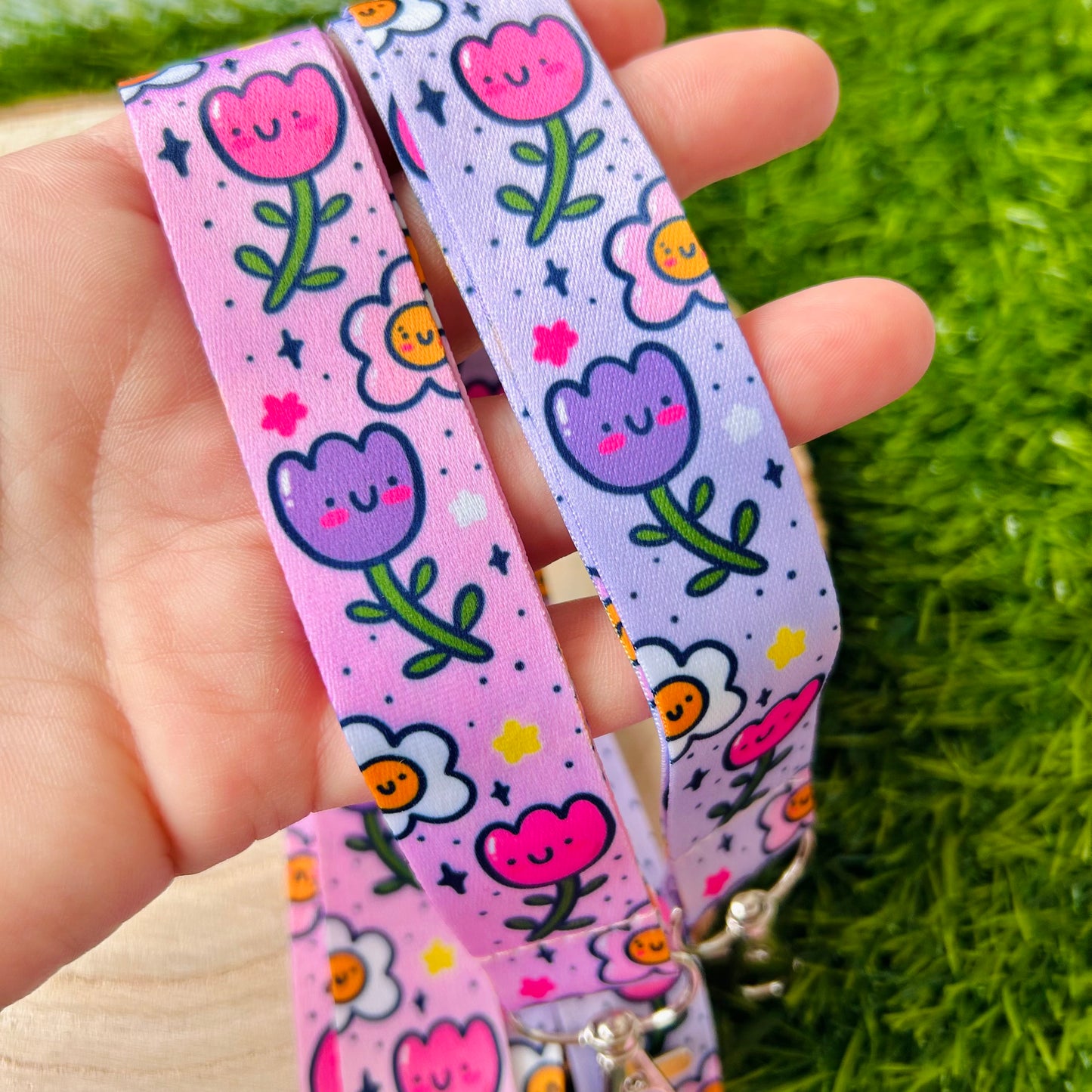 Floral Cuties Lanyard