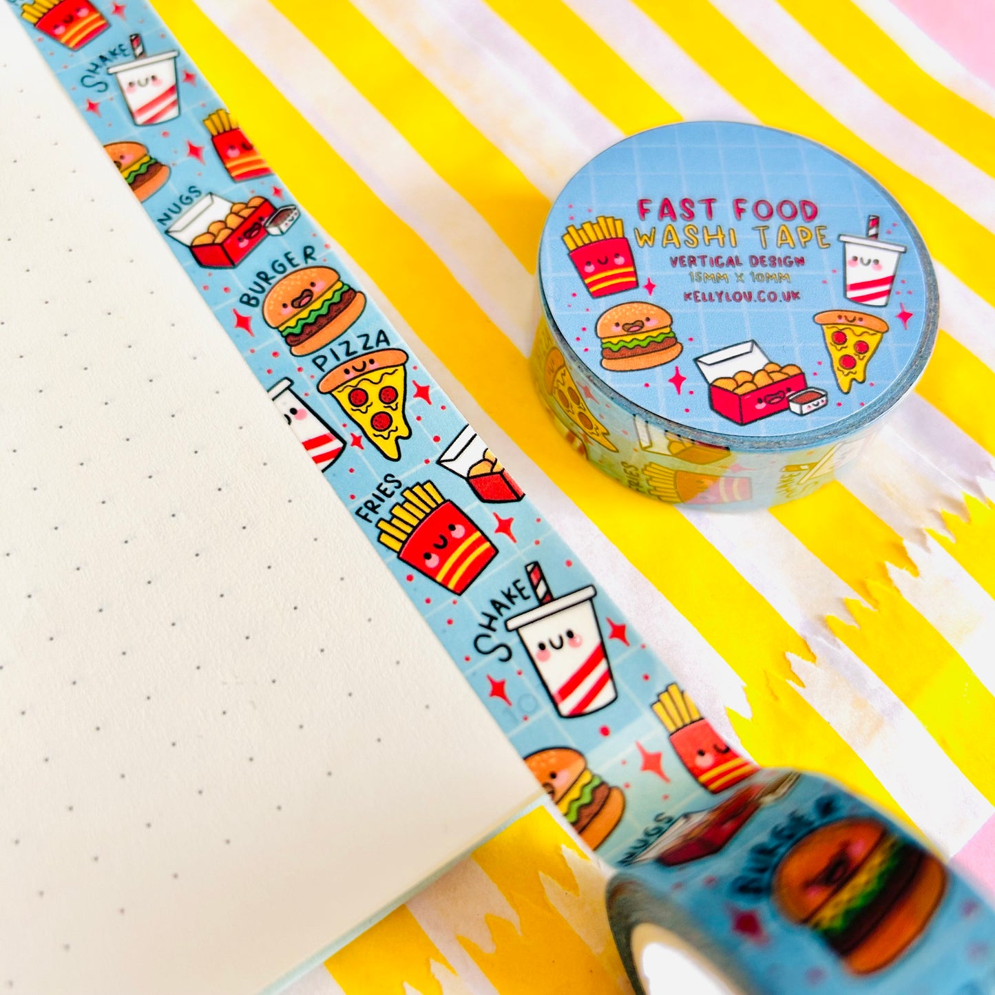 Fast Food - Vertical Washi Tape