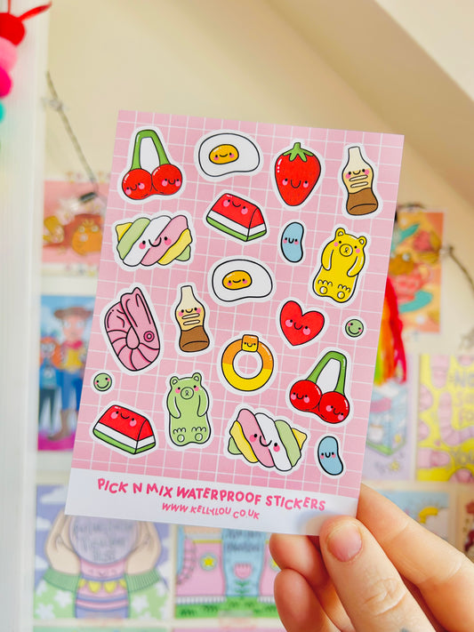 Pick 'n' Mix Vinyl Sticker Sheet