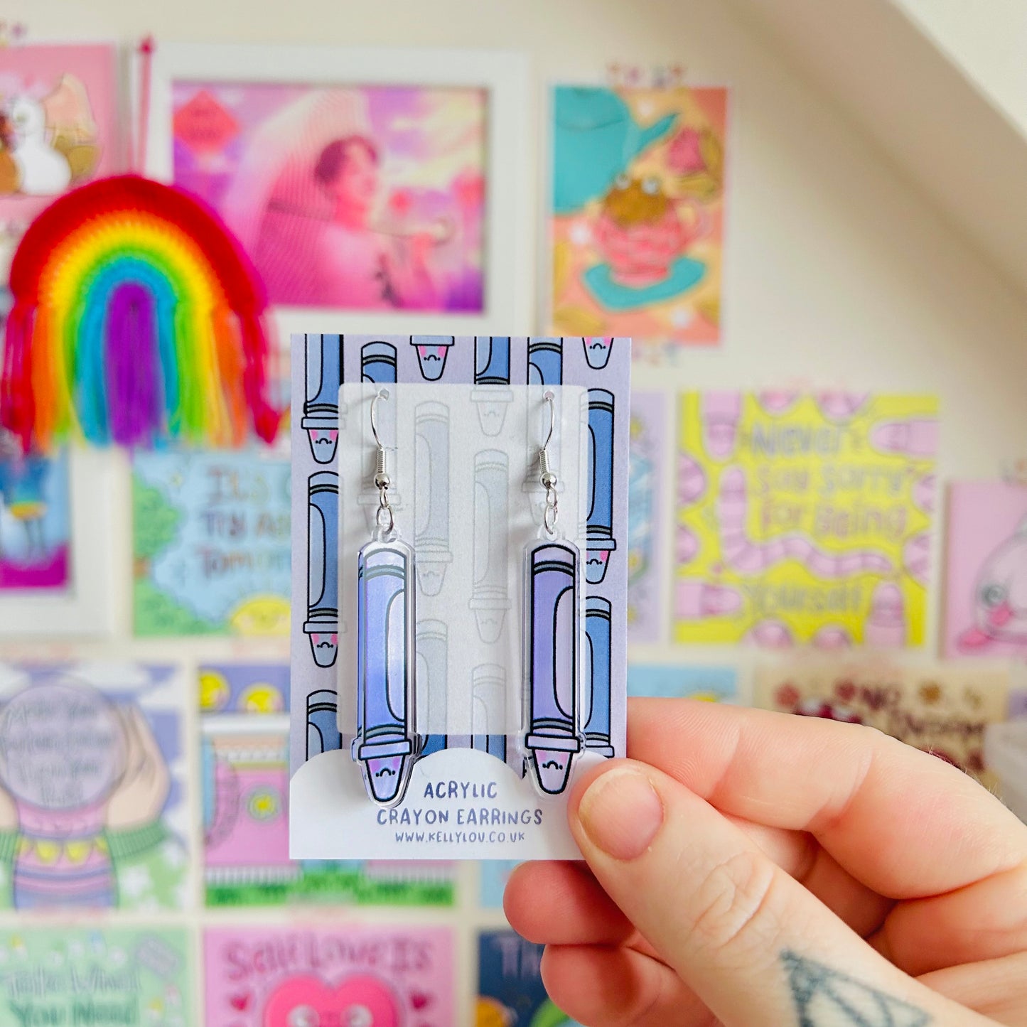 Crayon Cuties - Acrylic Earrings