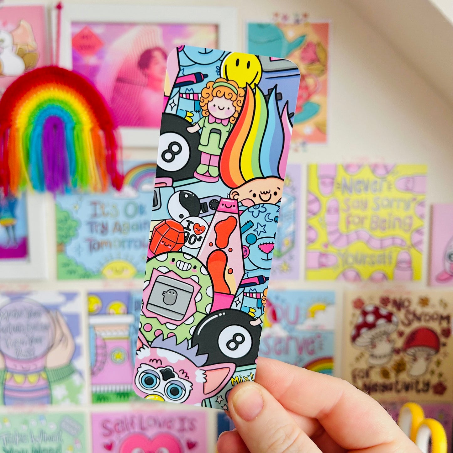 90s Nostalgia Bookmark