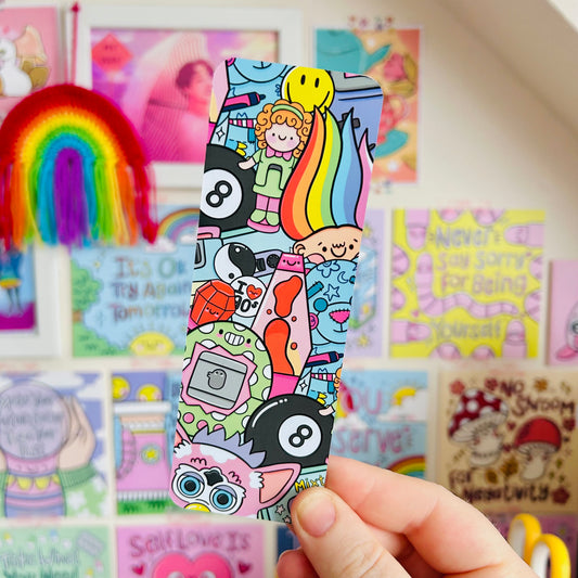 90s Nostalgia Bookmark