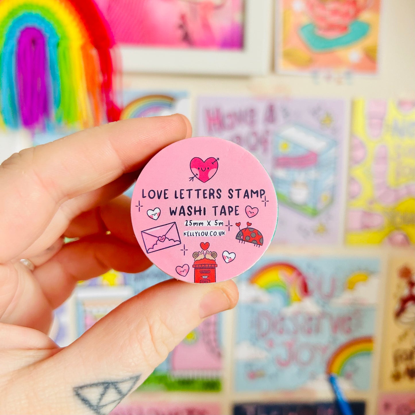 Love Letter Stamp Washi Tape