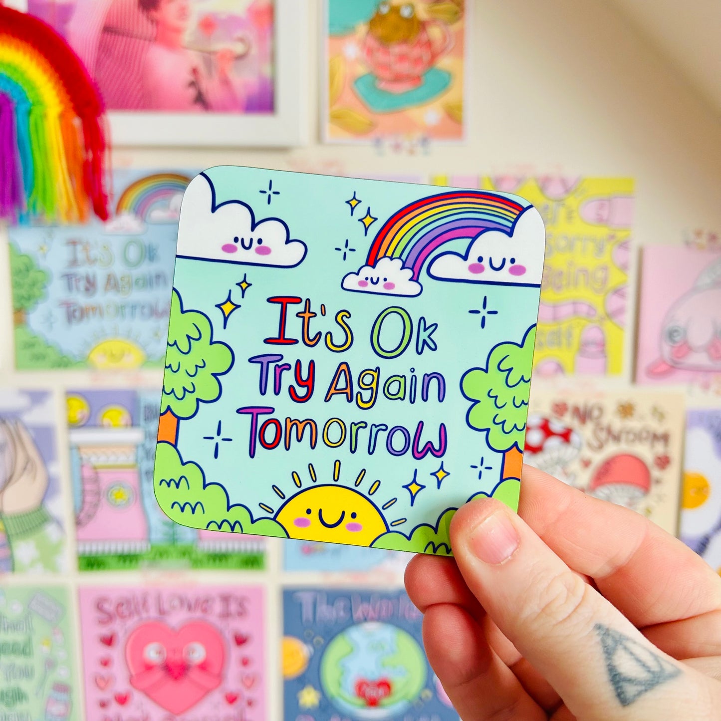 It's OK Try Again Tomorrow - Drinks Coaster