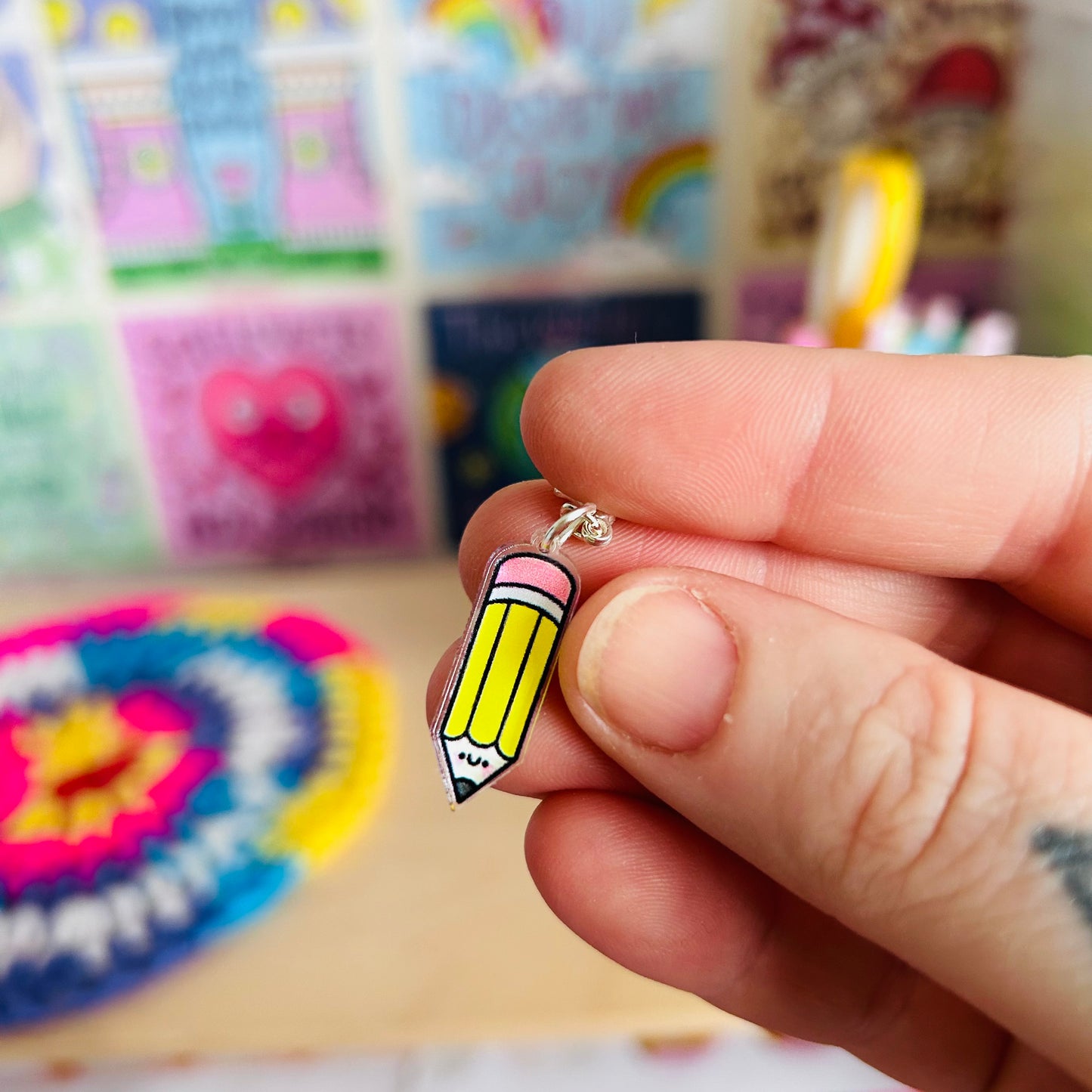 Mini Pencil - Acrylic Pencil Case Charm