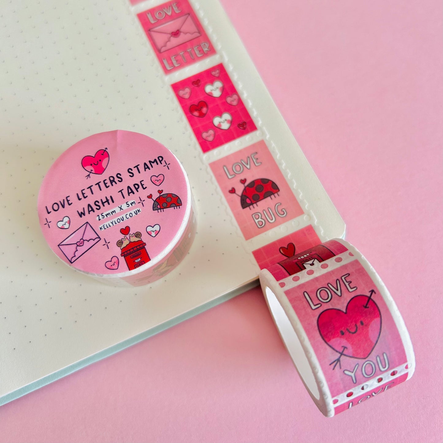 Love Letter Stamp Washi Tape