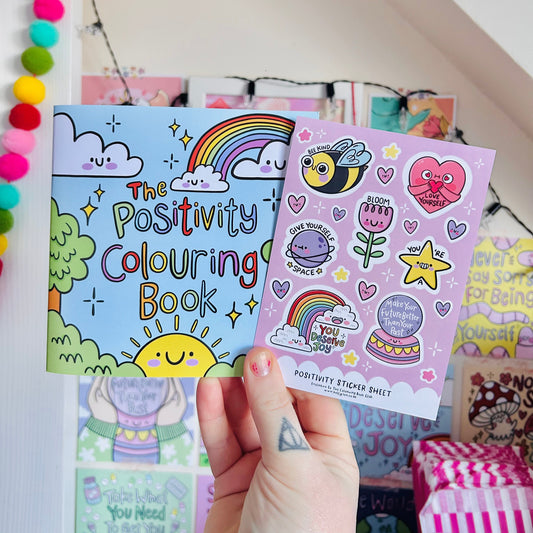 The Positivity Colouring Book