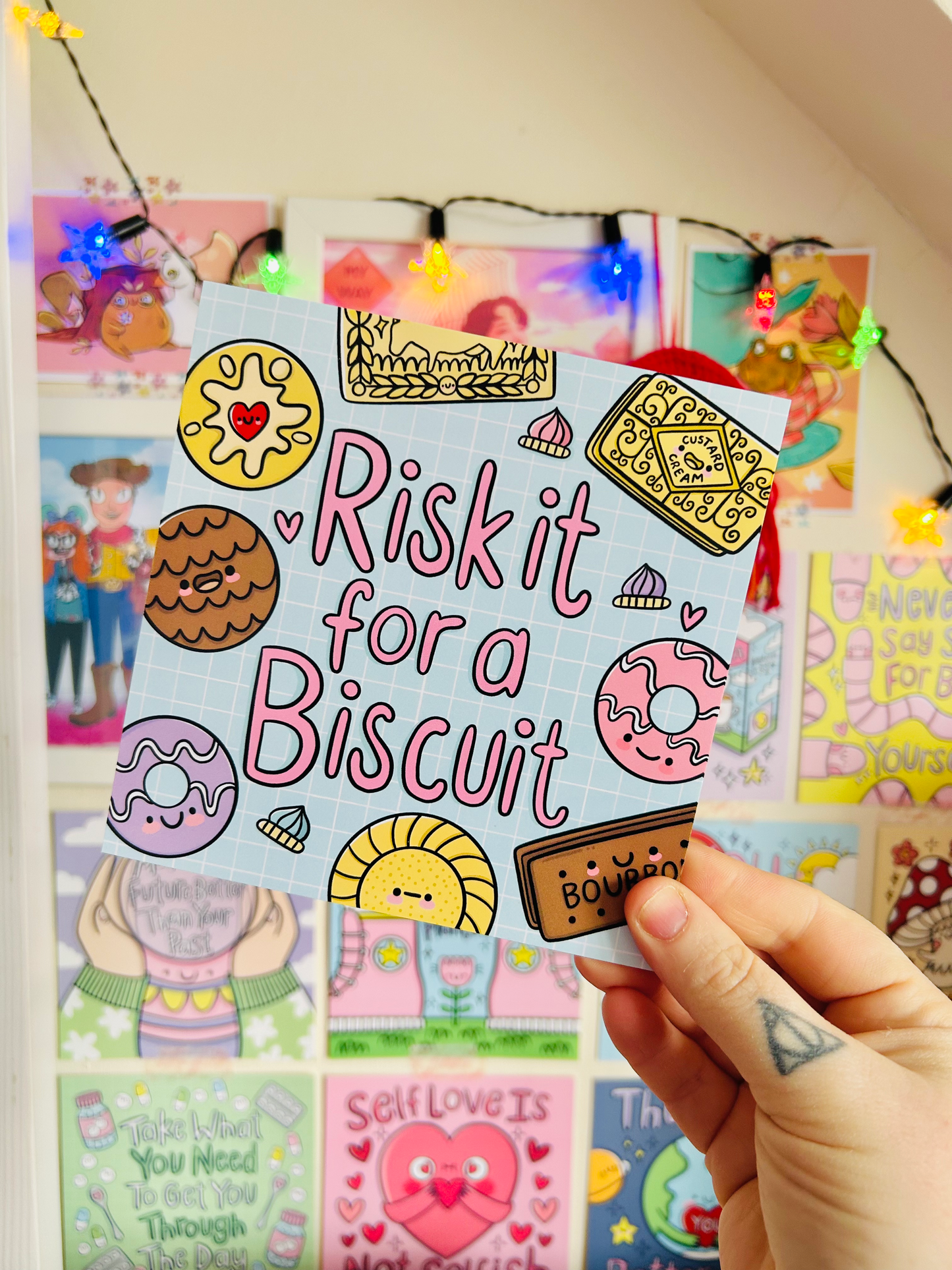 Risk It For A Biscuit -  Square Print