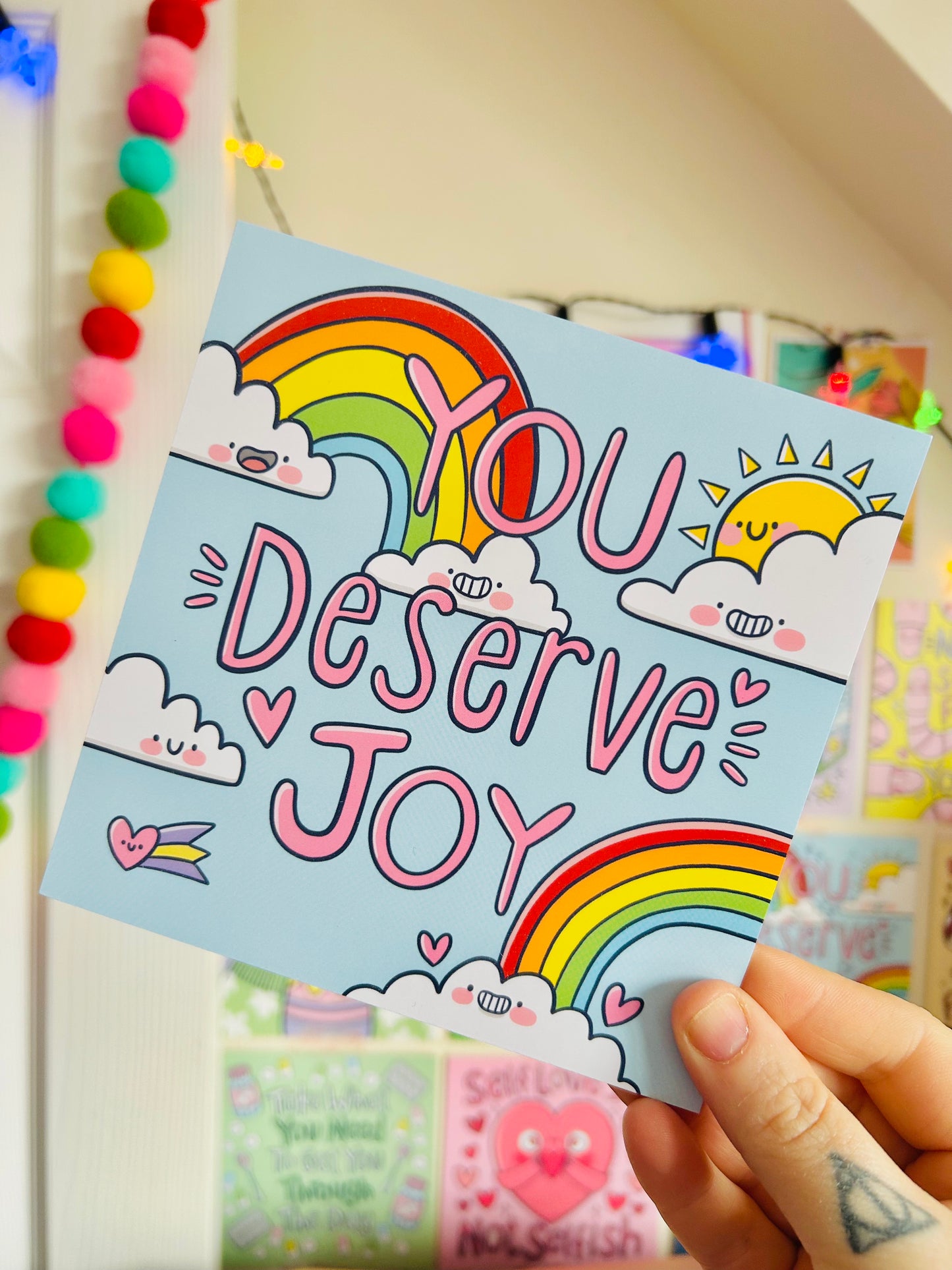 You Deserve Joy - Square Print