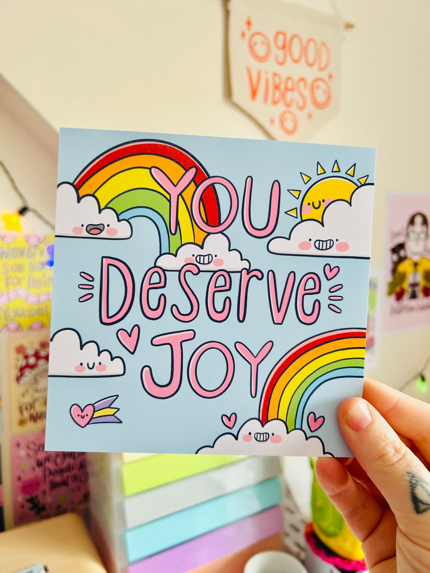 You Deserve Joy - Square Print